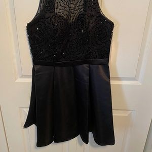 Jolene Collections short black beaded dress size 12